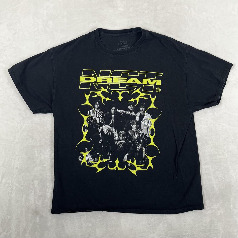 NCT Dream T-Shirt Mens XL Black K-Pop Group Photo Graphic Tour Merch Tee